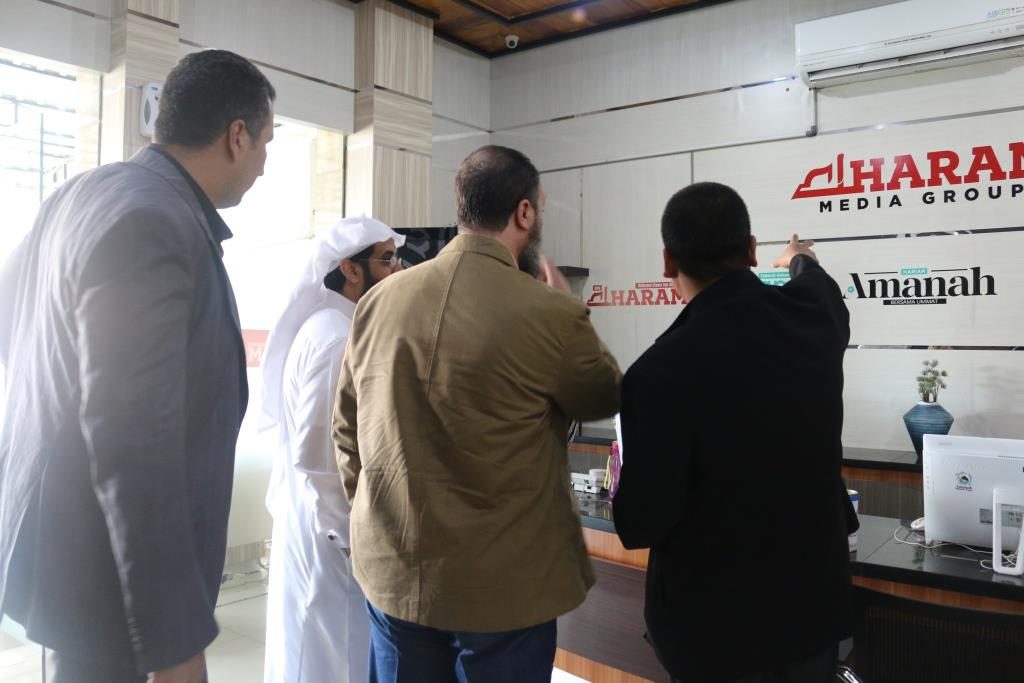 a visit to the office of Al-Haram Media Group